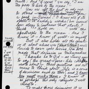 a page of handwritten text