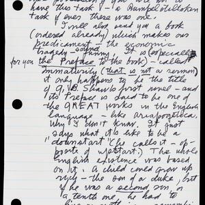 a page of handwritten text