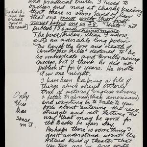 a page of handwritten text
