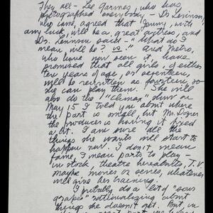 a page of handwritten text
