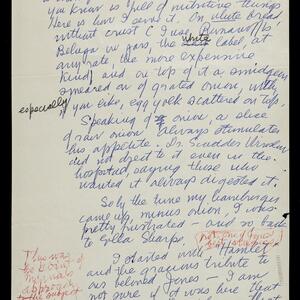 a page of handwritten text