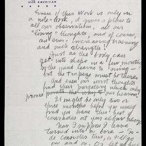 a page of handwritten text