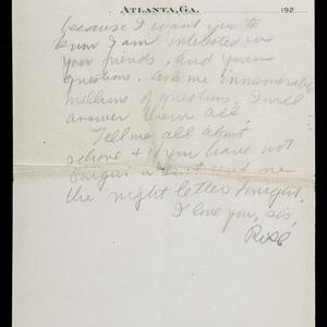 a page of handwritten text