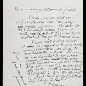 a page of handwritten text