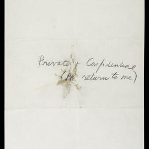 a page of handwritten text