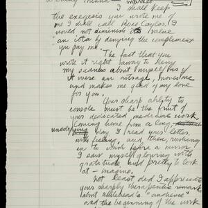 a page of handwritten text