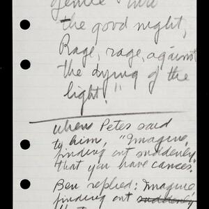 a page of handwritten text