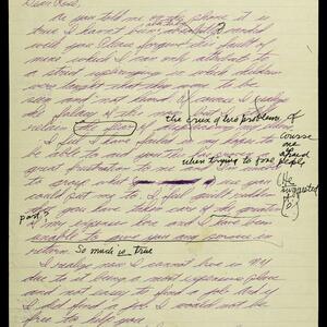 a page of handwritten text