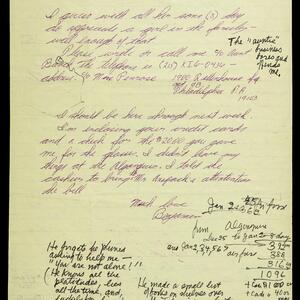 a page of handwritten text