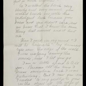 a page of handwritten text