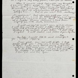 a page of handwritten text