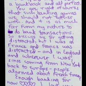 a page of handwritten text