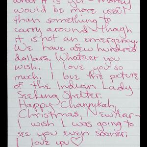 a page of handwritten text