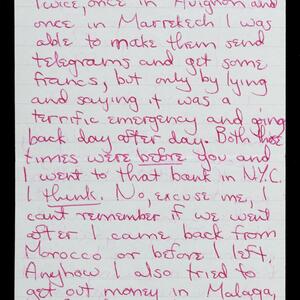 a page of handwritten text