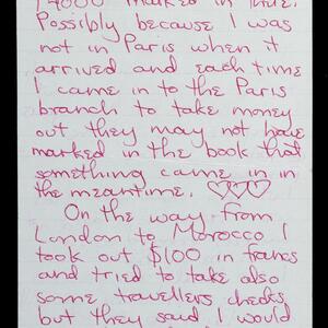 a page of handwritten text