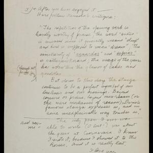 a page of handwritten text