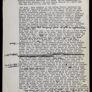 a page of handwritten text