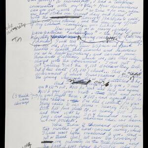 a page of handwritten text