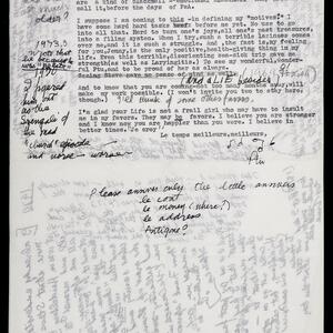 a page of handwritten text