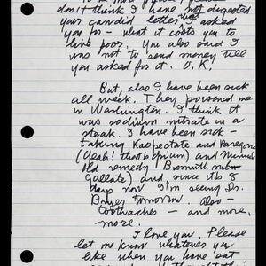 a page of handwritten text