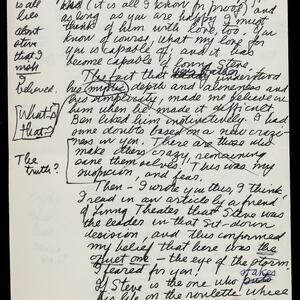 a page of handwritten text