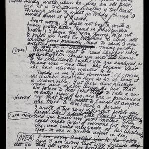 a page of handwritten text