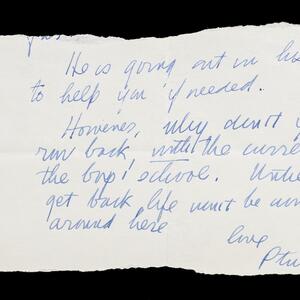 a page of handwritten text