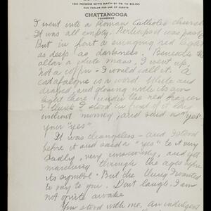 a page of handwritten text