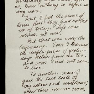 a page of handwritten text