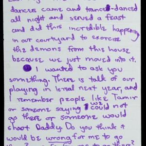 a page of handwritten text