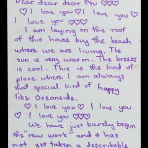 a page of handwritten text