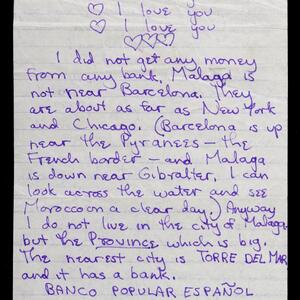 a page of handwritten text