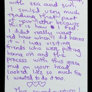 a page of handwritten text