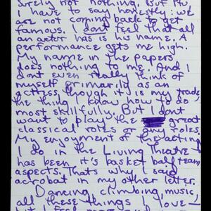 a page of handwritten text