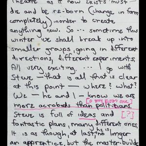 a page of handwritten text