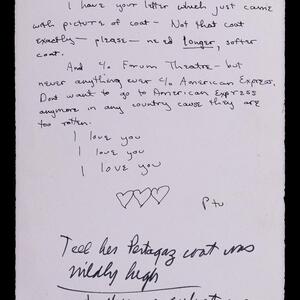 a page of handwritten text