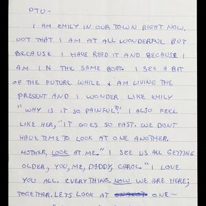 a page of handwritten text