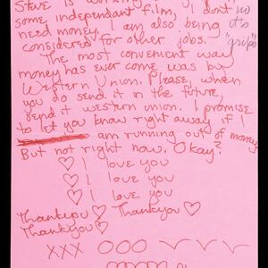 a page of handwritten text