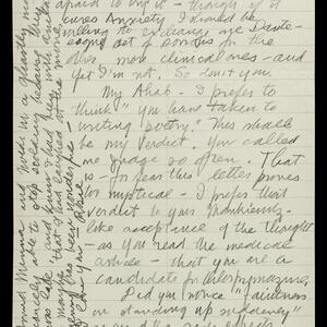 a page of handwritten text