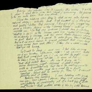 a page of handwritten text