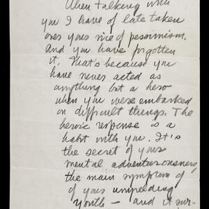 a page of handwritten text