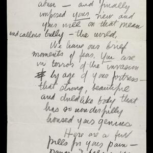 a page of handwritten text