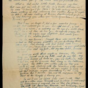 a page of handwritten text