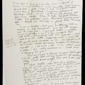 a page of handwritten text