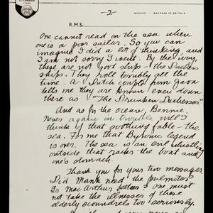 a page of handwritten text