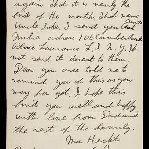 a page of handwritten text