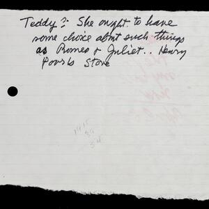 a page of handwritten text