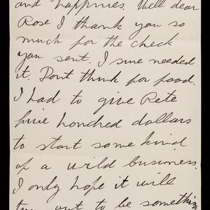 a page of handwritten text