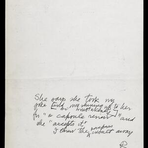 a page of handwritten text