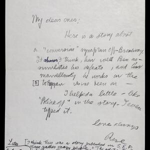 a page of handwritten text